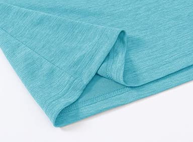 TBMPOY Womens UPF 50+ Sun Protection Hoodie Shirt Long Sleeve Fishing Hiking Outdoor UV Shirt Lightweight Light Blue XXL - Image 7