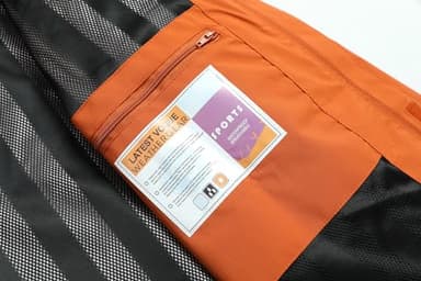 OTU Men's Lightweight Waterproof Hooded Rain Jacket Outdoor Raincoat Shell Jacket for Hiking Travel Orange XL - Image 6
