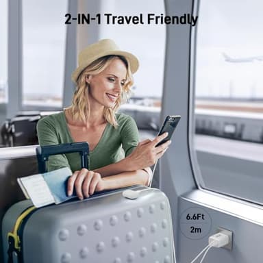 Acer USB C Charger Block, 3-Pack 20W Dual Port Type C Fast Charging, Wall Plug Adapter with 3-Pack 6.6FT Fast Power Cables Compatible with iPhone 16/15/ iPad Pro/ Air/ AirPods, iwatch, Galaxy - Image 5