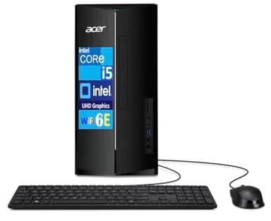 acer Aspire TC-1785-UA92 Business Desktop (Intel i5-14400, 16GB DDR5, 512GB PCIe NVMe SSD, Intel UHD, 300W PSU, WiFi 6E, Bluetooth 5.3, RJ-45, 2 HDMI, Windows 11 Pro) w/DKZ USB Port Expander - Image 3