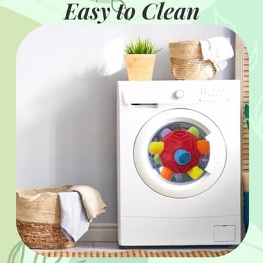 CIIVURR Snuffle Ball for Dog Toys Unbreakable Upgrade Ball Interactive Toy Foraging Snuffle Mat Puppy Treat Dispenser Slow Feeder Dog Puzzle Toys for Small, Medium, Large Pets (Red Rainbow) - Image 8