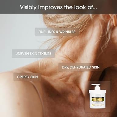 Advanced Clinicals Retinol Body Lotion & Face Moisturizer | Visible Anti Aging Skin Care Retinol Body Cream For Women & Men Targets Look Of Fine Lines, Wrinkles, & Crepe Looking Dry Skin, 16 Ounce - Image 3