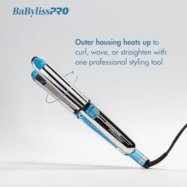 BaBylissPRO Nano Titanium Flat Iron Hair Straightener, 1" Prima Iconic Hair Straightener Iron & Curling Iron for Professional Salon Results and All Hair Types - Image 2