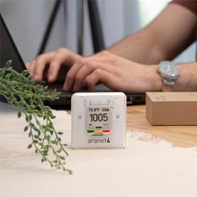 SAF Aranet4 Home: Wireless Indoor Air Quality Monitor for Office or School (CO2, Temperature, Humidity and More) Portable, Battery Powered, E-Ink Screen, App for Configuration & Data History - Image 6