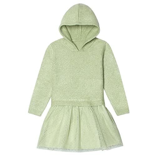 Gerber Baby and Toddler Girls Sweater Dress with Tulle Skirt, Green, 24 Months - Image 1