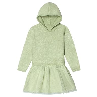 Gerber Baby and Toddler Girls Sweater Dress with Tulle Skirt, Green, 24 Months - Image 1