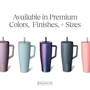 BrüMate Era 40 oz Tumbler with Handle and Straw | 100% Leakproof Insulated Tumbler with Lid and Straw | Made of Stainless Steel | Cup Holder Friendly Base | 40oz (Blue Agave) - Image 3