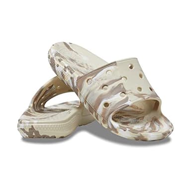 Crocs Unisex-Adult Classic Tie Dye Slides, Bone/Multi, 2 Men/4 Women - Image 3