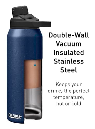 CamelBak Chute Mag 32oz Vacuum Insulated Stainless Steel Water Bottle, Navy - Image 3