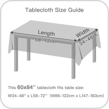 maxmill Textured Rectangle Tablecloth Water Resistant Wrinkle Free Spill-Proof, Soft Jacquard Table Cloth for Banquet Parties Event Holiday Dinner, Indoor and Outdoor Use, 60 x 84 Inch, Sage Green - Image 7