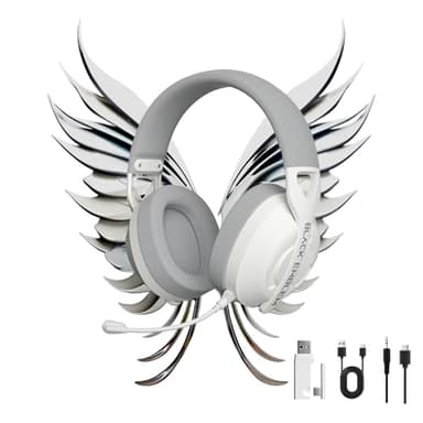 Black Emblem X2 Wireless Gaming Headset, 2.4GHz Gaming Headphones with Mic, Bluetooth 5.4, 50H Battery, Breathable Earcups, Lightweight Wireless Headset for PC/PS5/PS4/Switch - Image 7