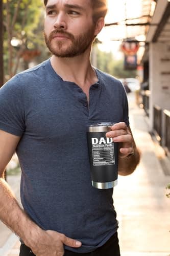 NewEleven Fathers Day Gift For Dad - Birthday Gifts For Dad From Daughter - Husband Gifts - Unique Birthday Present Ideas For Father, Husband, New Papa, Bonus Father From Daughter - 20 Oz Tumbler - Image 4