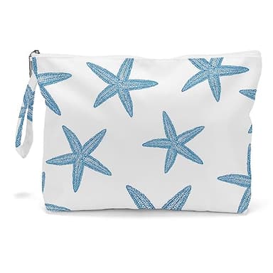 Fokongna Wet Bag, Travel Wet Dry Bag Water Proof Beach Bags for Swimsuit Beach Pool Diapers Dirty Yoga Gym Clothes Zipper Pouch, for Women Sister Friends Ocean Sea Shells Makeup Bag - Image 1