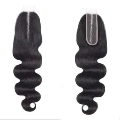 Brazilian 2x6 Human Hair Lace Closure HD Transparent 2x6 Body Wave Lace Closure Middle part Human Hair Kim K Closure With Baby Hair (16 inch) - Image 5
