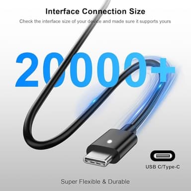 GVKRLXZ Replacement for 65W Dell Laptop Charger USB-C;Compatible with Dell Latitude/Chromebook/XPS 65 Watt USB Type C AC Power Adapter Cord - Image 6