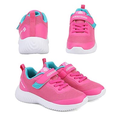 DREAM PAIRS Boys Girls Shoes Kids Tennis EZ-Ons BreezeRunners Running Athletic Walking Sneakers,Size 2 Little Kid,Fuchsia,Contact-K - Image 8