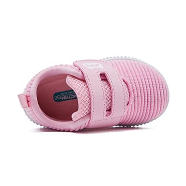 BMCiTYBM Baby Walking Shoes Girls Boys Sneakers Infant Shoes 6 9 12 18 24 Months Pink Size 6-12 Months Infant - Image 4