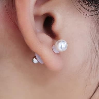 Melimarry 0.2 Inch Silicone Earring Backs Stopper Rings for Piercings, Clear Discs Rings Stabilizer Pads, Non Pull Piercing Discs Rings, 5mm Earlobe Support Patches (50 pcs), ML-DIS-RING-2024 - Image 5