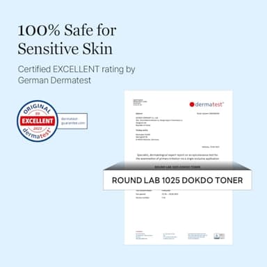 ROUND LAB 1025 Dokdo Toner 6.76 Fl Oz, Oil Control and Reduces Excess Sebum, Gentle Exfoliating Facial Toner, Deep Sea Water for Moisturization, Soft Finish Without Stickiness, Korean Skin Care - Image 8