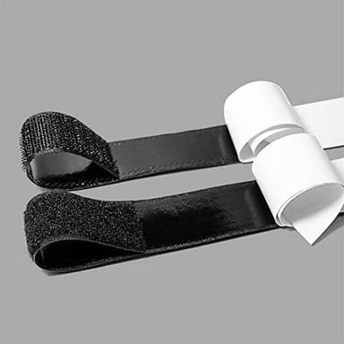 LLPT Hook and Loop Tape 3/4 Inch x 23 Feet Each Roll Heavy Duty Adhesive Industrial Strength Hook Loop Strip Mounting Tape for Indoor and Outdoor Black (HTB030) - Image 5
