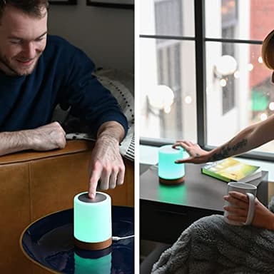 Friendship Lamps by LuvLink – No Subscription WiFi Touch Lamp for Long Distance Relationships, Couples, Friends & Family - Gift Ready (Single) - Image 7