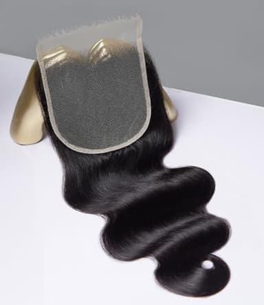 Mlip 5x5 HD Lace Closure Body Wave, 0.10mm Ultra Thin Invisible Swiss Lace, Skinlike Real HD Lace Melt into Skin Perfectly, Pre-plucked Natural Hairline, Raw Indian Human Hair 20 Inches - Image 1