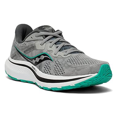 Saucony Women's Omni 20 Running Shoe, Alloy/Jade, 8 - Image 3