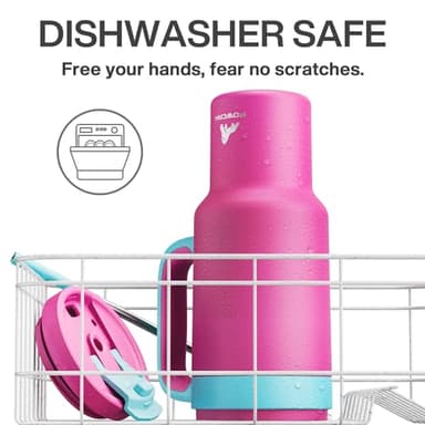 POWCAN 40 oz Tumbler with Handle, 2-in-1 Straw and Sip Lid, Leakproof, Dishwasher Safe, Insulated Stainless Steel Travel Coffee Mug, Keeps Cold for 34 Hours, Fits in Car Cup Holder (Petal) - Image 6