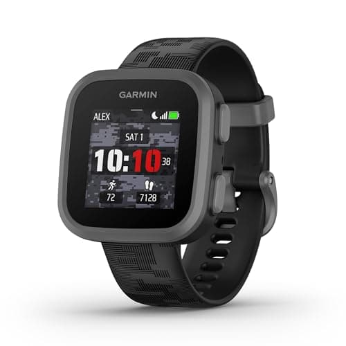 Garmin Bounce™, Kids Smartwatch, Two-Way Text and Voice Messaging, Location Tracking, Black Camo (Renewed) - Image 1