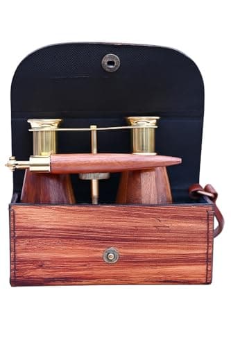 SIFAAT WORLD Opera Glasses, Opera Binoculars with Handle, Theatre Glasses for Adults & Kids, Solid Brass & Wood Coated Opera Glasses Binoculars for Women - Image 8