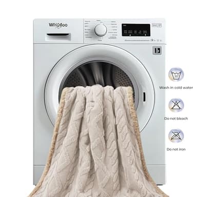 Waterproof Pet Blanket, Liquid Pee Proof Dog Blankets for Sofa Bed Couch, Reversible Sherpa Fleece Furniture Protector Cover for Small Medium Large Dogs Cats,Beige-Thicken X-Large(85" x 57") - Image 7