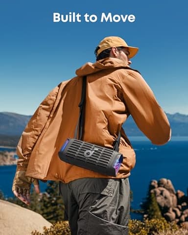 Soundcore Boom 3i by Anker, Compact Outdoor Speaker, IP68 Waterproof, Floating Playback, Saltwater-Resistant, BassUp 2.0, 50W Portable Speaker, Bluetooth 5.3, 16H, TWS, Kayak/Fishing/Camping - Image 5