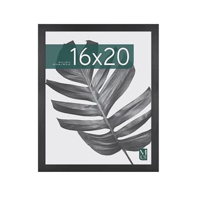 MCS Studio Gallery 16x20 Poster Frame Black Woodgrain, Vertical & Horizontal Wall Hanging Large Picture Frame for Photos, Posters & Art Prints (1-Pack) - Image 1