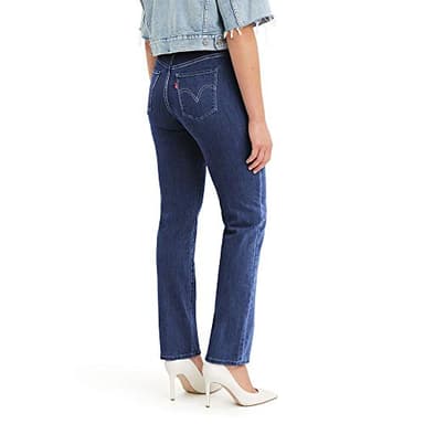 Levi's Womens Classic Straight (Also Available In Plus) Jeans, Lapis Dark Horse, 32 Long US - Image 3