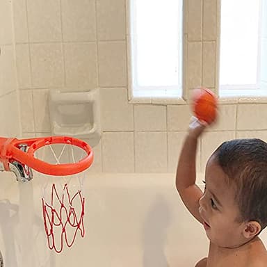 3 Bees & Me Bath Toy Basketball Hoop & Balls Set for Boys and Girls - Kid & Toddler Bath Toys Gift - Image 4