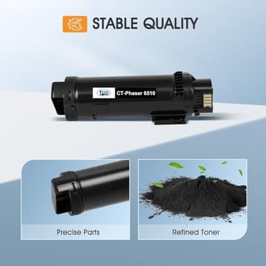 Phaser 6510 Toner Cartridge Compatible for Xerox Phaser 6510 for 6515 6510DNI 6510DN 6510N 6510DNM WorkCentre 6515DNI 6515DN 6515DNM 6515N Printer Extra High Capacity 4 Color Set - Image 4