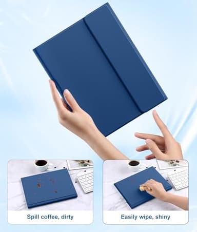 Compatible with iPad Air 11 Inch & Air 5th/ Air 4th Generation Case with Keyboard - Multi-Touch Trackpad, 7-Color Backlit, Detachable Folio Cover for Air 11-inch M3/M2 (2025/2024) (Navy Blue - Image 8