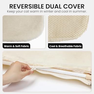 Sangoodier Cat Window Perch, Cordless Foldable Cat Window Hammock with Removable Soft Cover for Indoor Cats, Resting Seat for Inside (Yellow, 2 Pack) - Image 4