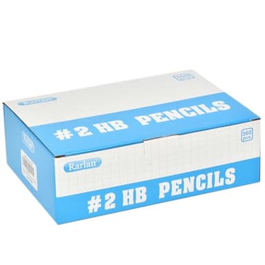 Rarlan Wood-Cased #2 HB Pencils, Pre-sharpened, 360 Count Bulk Pack - Image 4