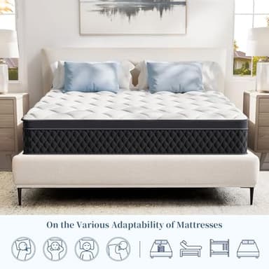 LDLON Full Mattress, 12 Inch Hybrid Memory Foam Mattress in a Box, Pressure Relief, Pocket Springs for Motion Isolation, Medium Firm Support, CertiPUR-US Certified, Fiberglass Free - Image 5