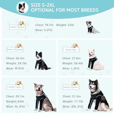 Comwish Recovery Sleeve for Dogs, Both Front Legs Protection After Surgery, Dog Leg Sleeve to Stop Licking, Bite and Keep Dry, Waterproof Abrasion Resistant Dog Recovery Sleeve (XL) - Image 3