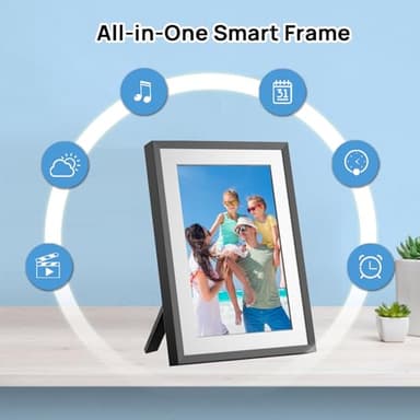 10.1" WiFi Digital Picture Frame YENOCK 32GB Smart Photo Frame IPS LCD Touch Screen Auto-Rotation Share Photos/Videos Instantly via Free APP,Mother's Day/Father's Day/Birthday/Christmas - Image 8