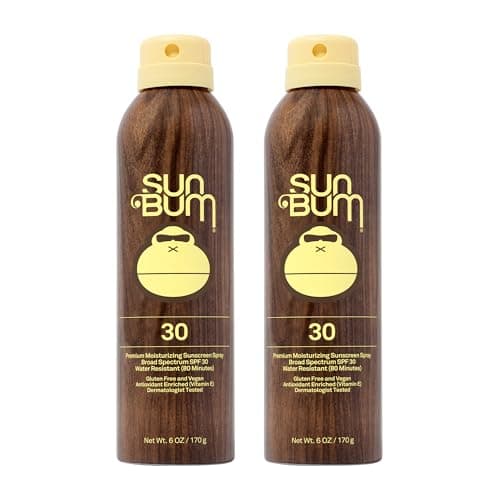 Sun Bum Original SPF 30 Sunscreen Body Spray - Broad Spectrum Moisturizing Sunscreen with Vitamin E - Hawaii 104 Act Compliant (Made without Octinoxate & Oxybenzone) - 6 oz (Pack of 2) - Image 1
