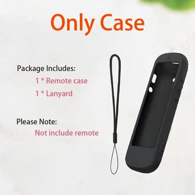 USTIYA Control Remoto Case for Roku TV Ultra 2022 /Voice Remote Pro/Streaming Stick 4K+/Streambar Pro Funda Remote Solar Charging,Silicone Protective Cover,Hanging Rope (Black) - Image 9