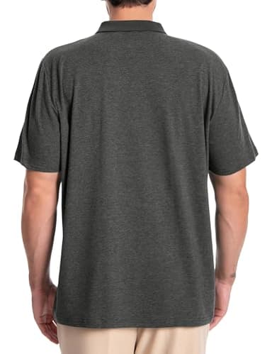 Men's Casual Polo Shirts Short Sleeve Summer Shirts Classic Collared Golf Shirt - Image 2