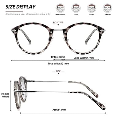 MEETSUN Blue Light Blocking Glasses, Anti Eye Strain Headache (Sleep Better),Computer Reading Glasses UV400 Lens (Leopard, 47) - Image 5