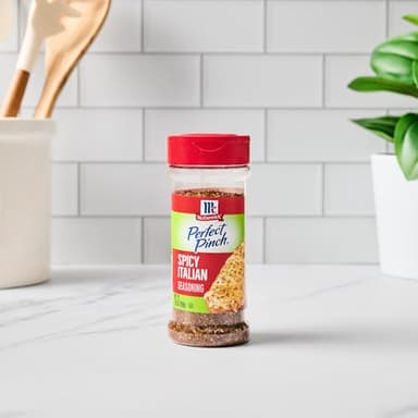 McCormick Perfect Pinch Seasoning, Spicy Italian, For Adding Italian Flavor with a Kick to Pizza, Pasta, Dressings & Sauces, 3.88 oz - Image 15