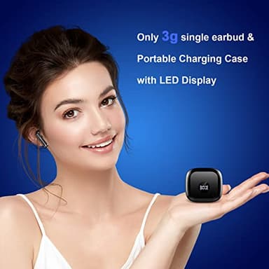 Wireless Earbuds, Bluetooth 5.4 Ear Buds LED Power Display Headphones Bass Stereo, Bluetooth Earbuds in-Ear Noise Cancelling Mic, 40H Playback Mini Case IP7 Waterproof Sports Earphones for Android iOS - Image 5
