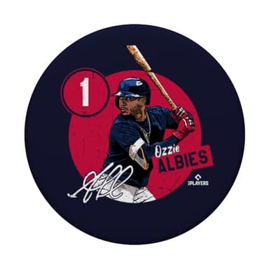 Ozzie Albies | Atlanta Baseball MLB Players | MLBALB4011 PopSockets Adhesive PopGrip - Image 3