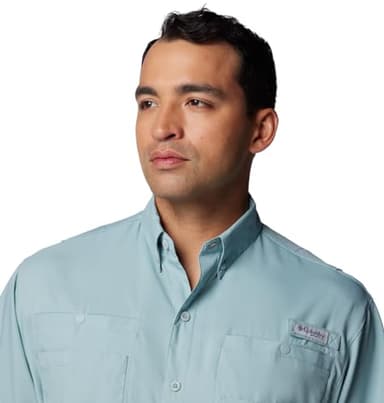 Columbia Mens PFG Tamiami II Short Sleeve Fishing Shirt, Crushed Blue, 6X - Image 5